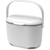 Addis 2-5 litros Cubo para Compost Kitchen- Blanco-Gris